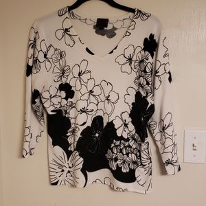 Colour Works V neck top